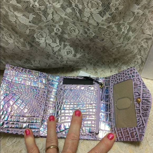 NWT $FIRM$$ BRAHMIN VIOLET WONDERLAND Small Veronica..  BUNDLE DISCOUNT ONLY - Picture 3 of 7